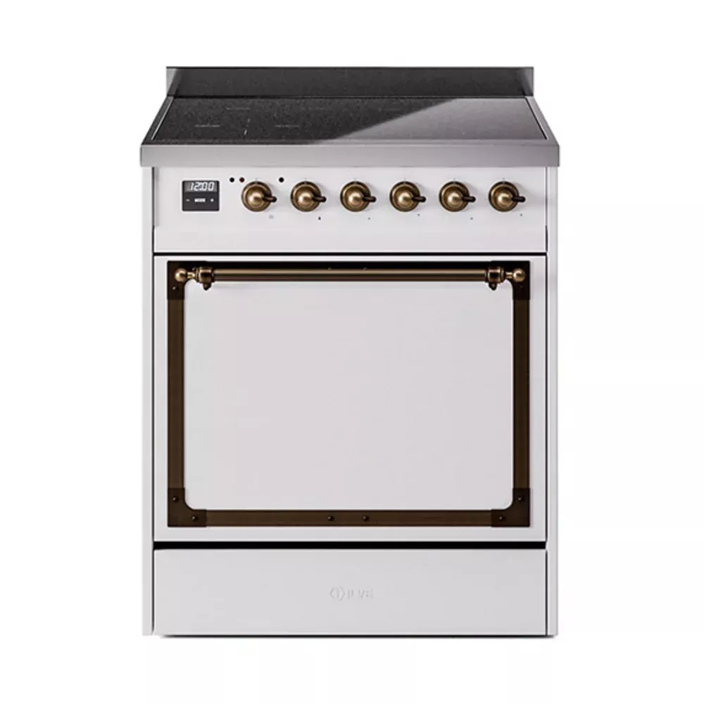 ILVE UNI304QNMPWHB Nostalgie II 30" White Electric Range